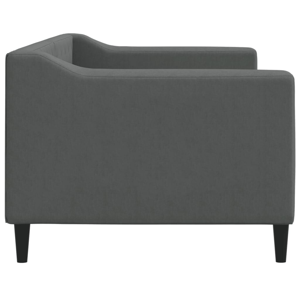 Sofa Z Funkcją Spania, Ciemnoszara, 80X200 Cm, Obita Tkaniną
