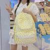 Schultasche Koreanische Version einfacher Rucksack Polka-Dot-Druck große Kapazität Mittelschule Jungen und Mädchen Schultasche Campus-Rucksack