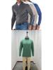 New Men's Autumn V-Neck Long Sleeve Plush Zipper Casual Polo Shirt