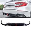Bumper Diffuser Lip Spoiler Refit Voor Honda Accord 10e Generatie 2018-2022 Restauratie Achter Surround Achterlip Trimstrip