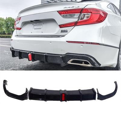 Stoßstange Diffusor Lippe Spoiler Nachrüstung Für Honda Accord 10. Generation 2018-2022 Restaurierung Hinten Umrandung Hecklippe Zierleiste