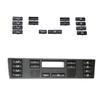 14pcs/set Car Climate Control Air Conditioning Switch Button Covers for BMW X5 E53 1999-2006 E39