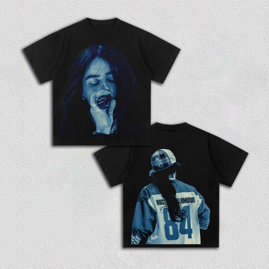 Billie Eilish Y2k Graphics Cotton Unisex Shirt 2026 New Short Sleeve Unisexs Womens Fashion Hiphop 2026 Summer Tshirt Fan Gifts