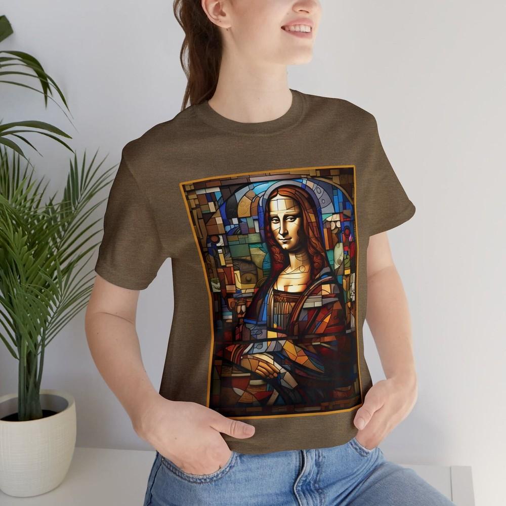Mona Lisa Revived T-Shirt Mona Lisa Artistic Shirt Unisex M