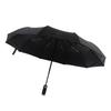 Automatic Umbrella 10 Ribs Windproof Sun Protection Dual Use Travel Umbrella with LED Torch for Outdoor Travel Business