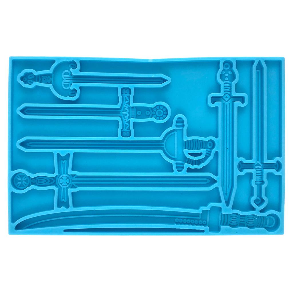 Irregular Sword Bookmark Molds Multiple Styles Silicone Molds for Making Epoxy Resin Jewelry DIY Bookmarks Craft Pendant