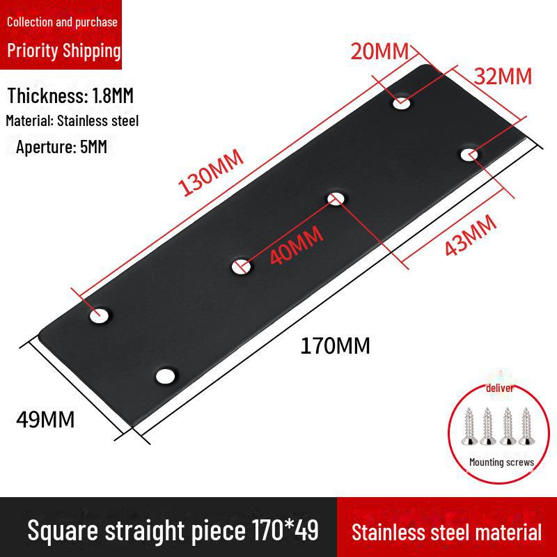 L-förmiger Regalträger aus Edelstahl, 90-Grad-Rechtwinkelverbinder