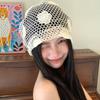 Hollow Out Crochet Flower Hat Handmade Weave Cap Retro Lace Beanies Hat  Apparel Accessories