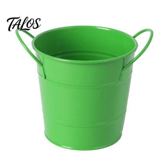 Talos Creative Iron Pen Holder, Rustic Desk Organizer for Office, Metal Pencil Cup Makeup Brushes, Small Storage Bucket Office And Home Use
