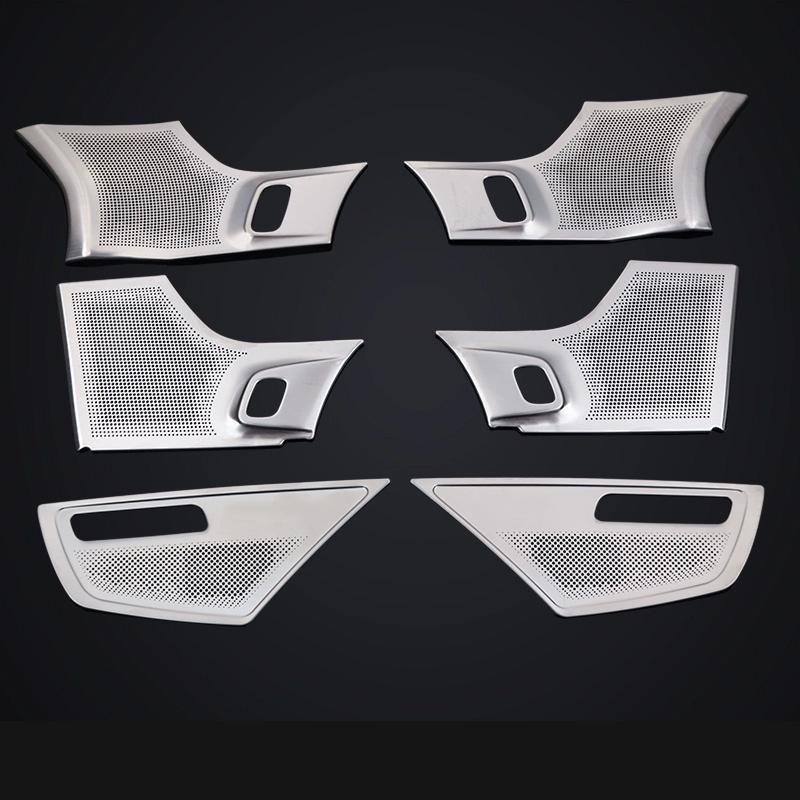 Für Volvo XC90 Türschallhaube Metall Hoch und Tief Vier Tür Lautsprecher Panel Dekorationssatz Autozubehör 2015- 2024 2025