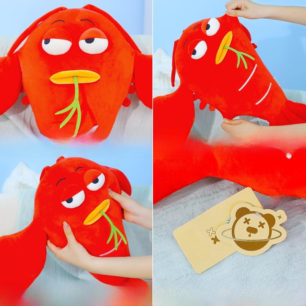 Lobster Plush Pillow With Soft Polyester Filling For Stress Relief And Gift For Friends Or Girls