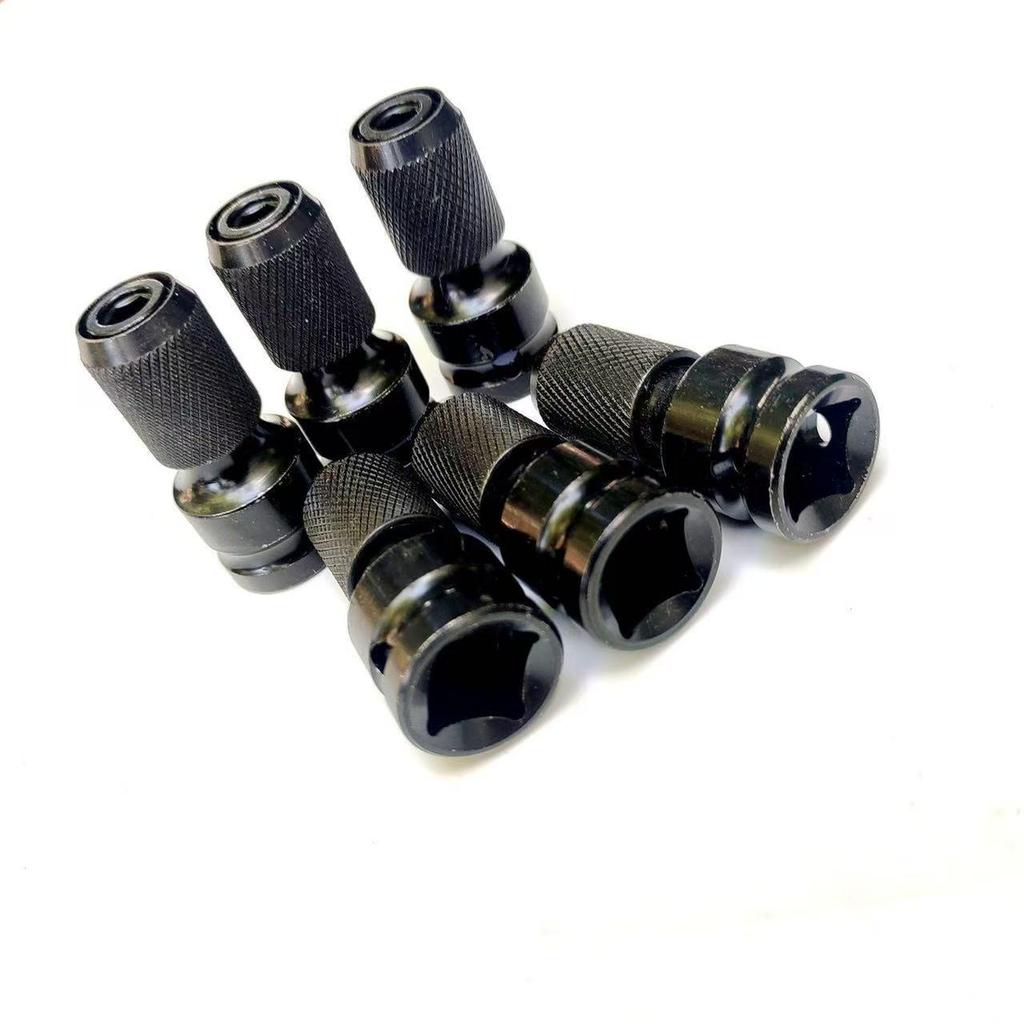 Universal Electric Wrench Adapter: Socket to Hex Bit with Telescopic Sleeve