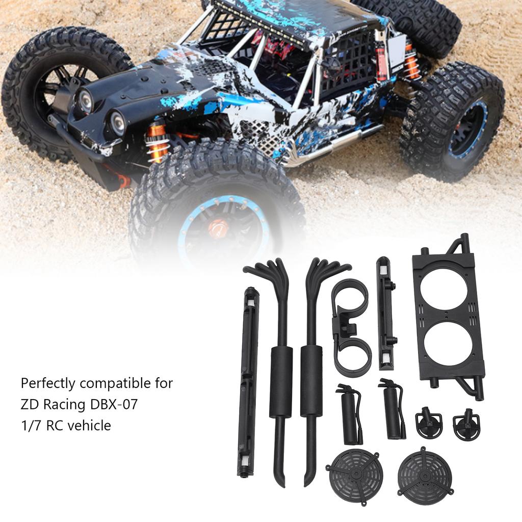 RC Car Shell Decoration Window Decor Decorative Exhaust Pipe Kit for ZD Racing DBX?07 1/7 RC Vehicle