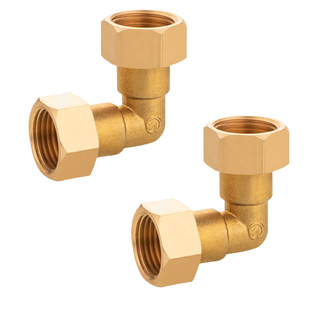360 Degree Rotatable Brass Fitting 90 Angle Joints Adapter Compatible With Solar Systems Corrosion-resistant Material