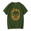 Spitfire Wheels Bighead T Shirt Youth Medium Nwt Black Orange Cotton Skating Long Or Short Sleeves Vintage Washed Fashion