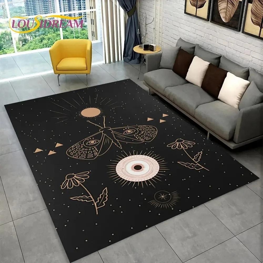 Ouija Tarot Witchcraft Gothic Mystical Carpet Living Room Bedroom Sofa Doormat Rug Non-slip Large Area Floor Mat Home Decoration