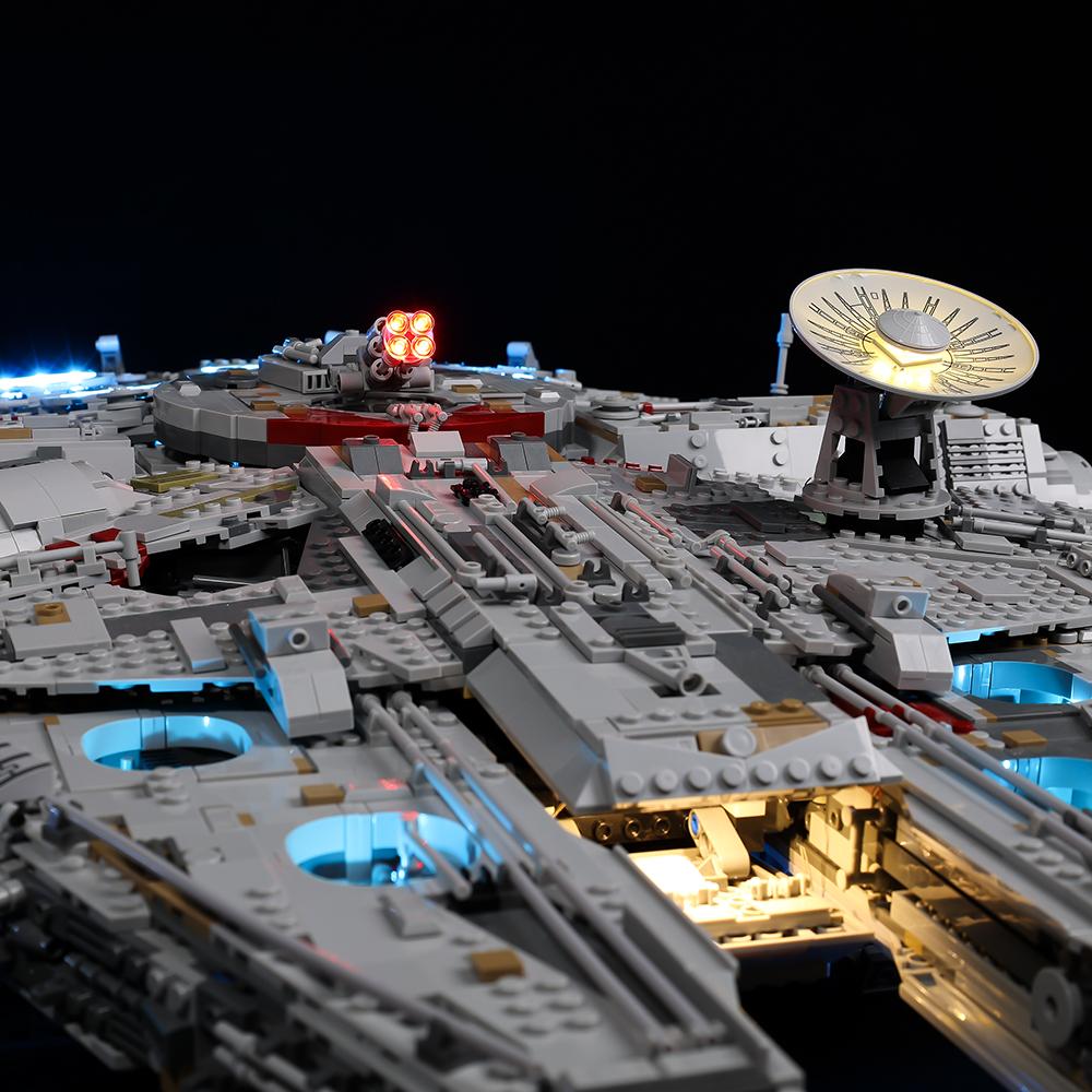 DIY LED Lighting Kit For Lego 75192 Millennium Falcon™ Light Kit Building Block Toy Decoration Adjustable Lighting Accessories