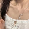 Fashion Full Zircon Necklace Women, Niche Design Sense Cold Trend Internet Celebrity Temperament Neck Chain Collarbone Chain