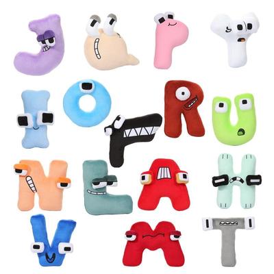 Alphabet Lore Plush Toys English Letter Stuffed Animal Plushie Doll Toys Gift for Kids Children Educational Alphabet Lore (A-Z)