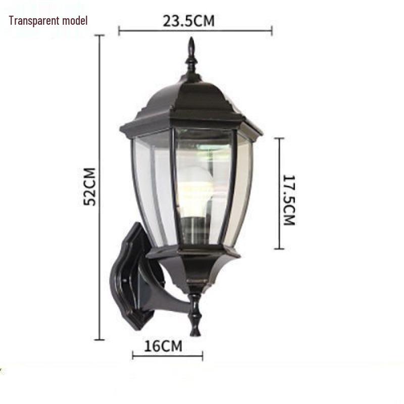 European Antique Outdoor Waterproof Wall Lights - Modern Minimalist Design for Courtyard Landscapes