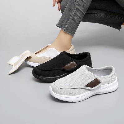 Novos sapatos ortopédicos casuais para pés largos e inchados, ajuste de eversão do polegar, calçados macios e confortáveis para diabéticos, sapatos para caminhada