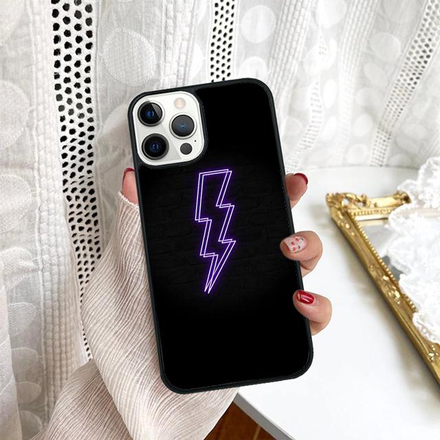 Purple Neon Lights Phone Case For Samsung Galaxy S10 S22 S23 S24 Note 10 20 Lite S20 Plus S21 Ultra Back Cover