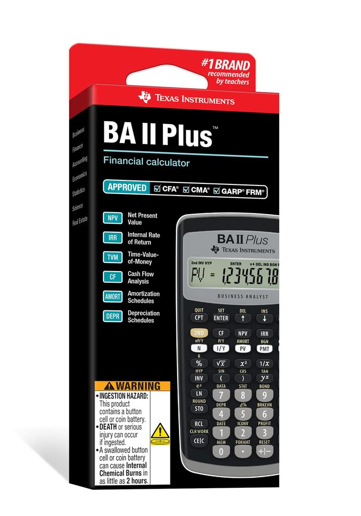 Boonnapa Shop Texas Instruments BA II Plus Financial Calculator [Imported]