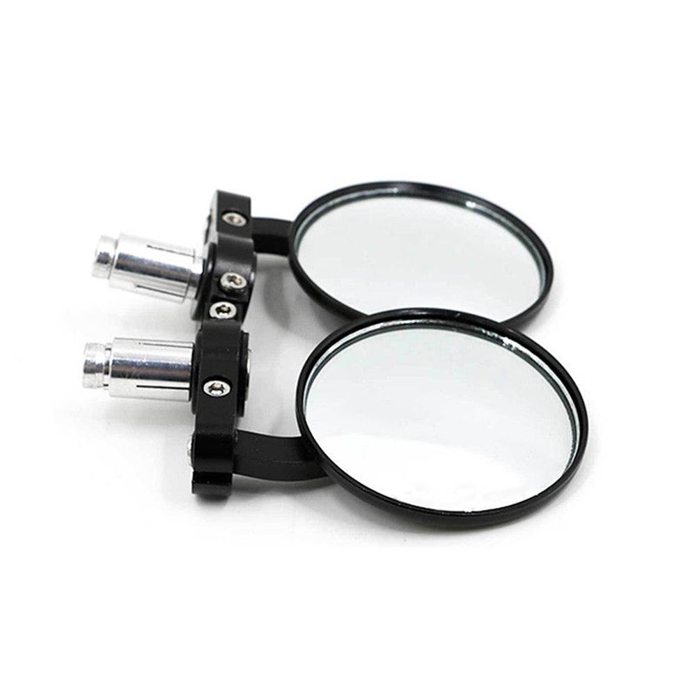 1 Pair 7/8inch Universal Round Handlebar End Motorcycle Rearview Side Mirror
