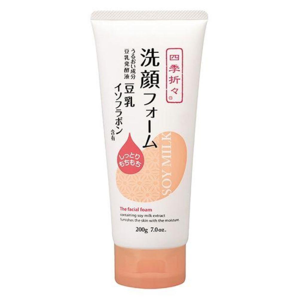 Kumano Shikioriori Soy Milk Isoflavone Facial Wash 200g