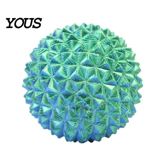 Anxiety Relief Toy 3D Printed Rotatable Spiky Ball, Mini Textured Fidget Ball for Handheld Stress Relief, Portable Decompression Twisting