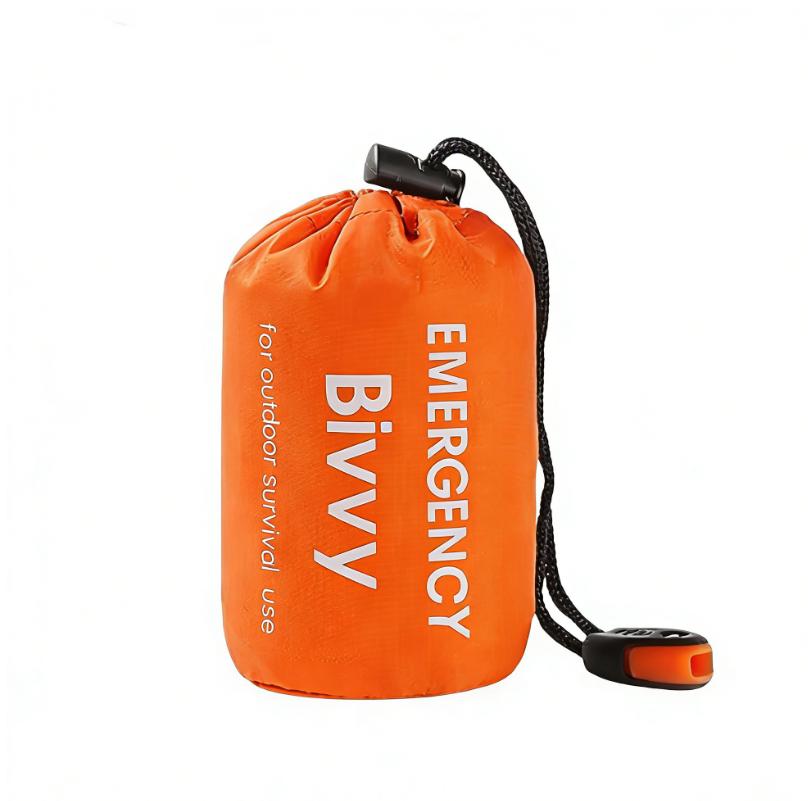 Emergency Mylar Thermal Sleeping Bag – Waterproof Windproof Survival Bivy Sack For Camping Hiking Car Emergency Kit