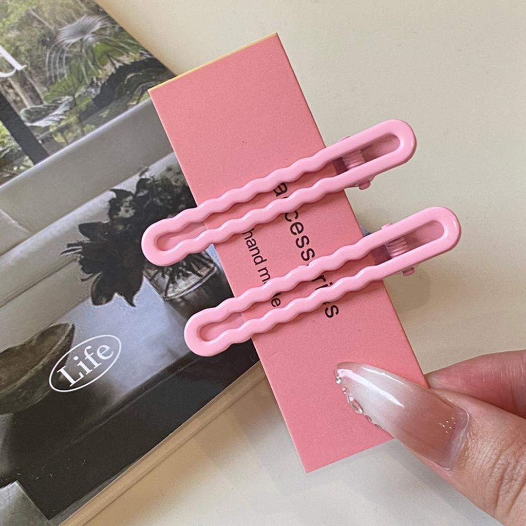 2/4/8pcs Candy Colored Seamless Hair Clip Cute Duckbill Hair Side Clips for Women Girls DIY Hair Accessories