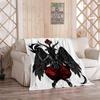 Satanische Wicca-Symbole Ziegen-Decke, Weiche Gemütliche Plüsch- Flanell-Überwurfdecke für Männer Frauen Erwachsene Luxuriöse Warme Decke Heimdekoration