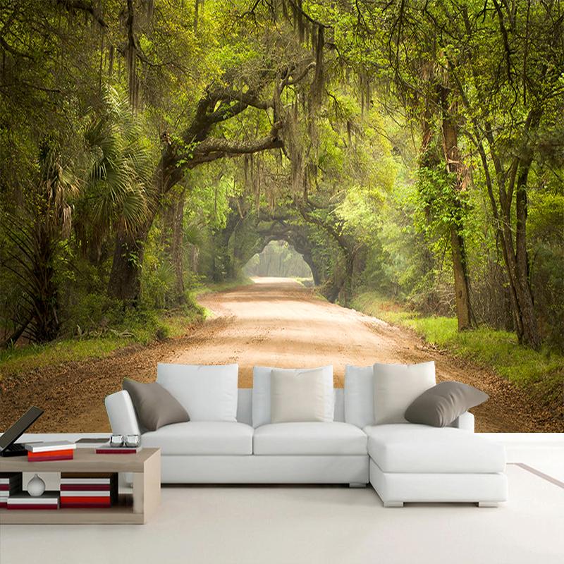 

Mural Wallpaper Vintage Woods Landscape Wall Mural Living Room Bedroom Indoor Background Wall Murals 200 cm(W) x 140 cm(H)