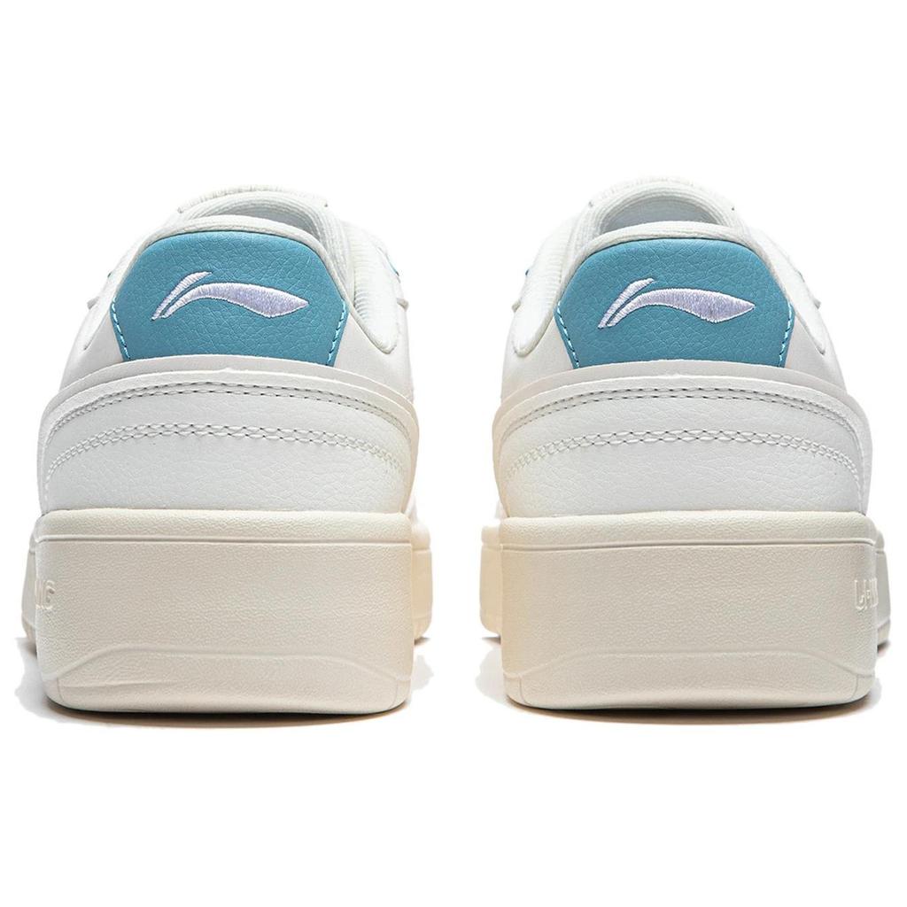 Li Ning Su Su Versatile Casual Comfortable Thick Sole Height Increasing White Sneakers Non-Slip Wear-Resistant Low-Top Skate Shoes AGCU112-2
