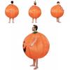 Pumpkin Halloween Costume Inflatable Suit With Cartoon Doll For Walking
