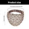 Hollowed Beaded Hairband for Women French Half Hat Hairhoop Elegant Evening Dress Headband Formal Party Head Accessories