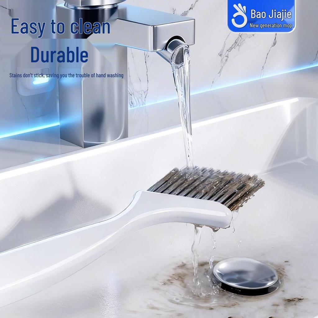 Baojiajie Stiff Bristle Brush for Window Grooves, Gutters, Kitchens, Bathrooms, and Wall Gaps.
