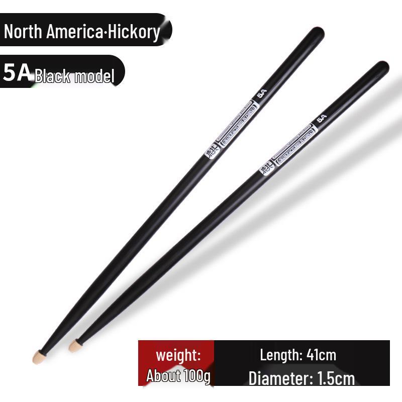 Han Lan Huo Solid Wood Drumstick Holder & Stand for 5A/7A Children's Drumsticks, Walnut Wood