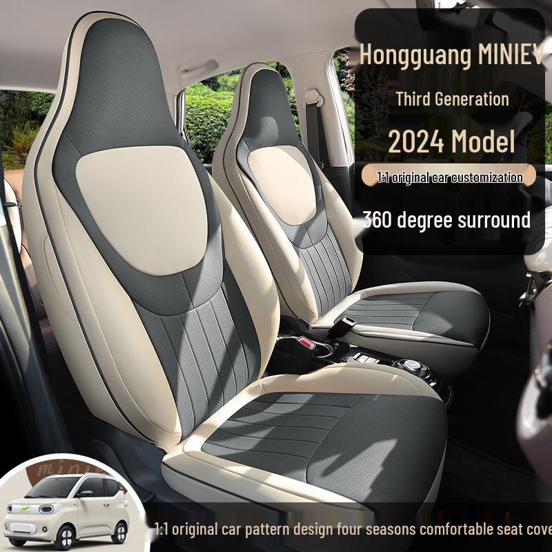 Wuling Hongguang Mini 3rd Gen Leather Cartoon Seat Cushion