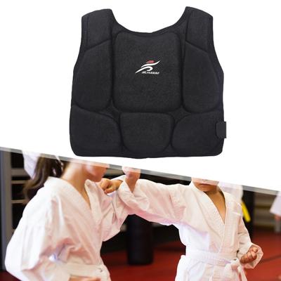 Body Protective Adjustable Strap Karate Fencing Sports Guard for Baseball, Rugby, Boxing, Sanda,