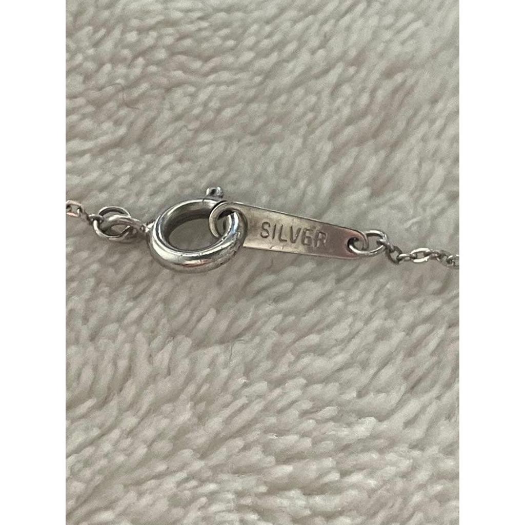 Used Canal 4 Heart Motif Necklace Silver