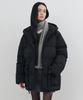 MONGDOL Duck Down String Belted Half Padded Jacket Black Mdjp025Black