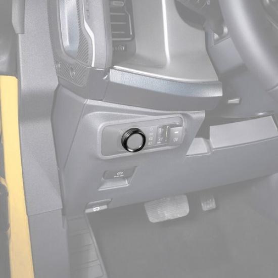 For 21-24 Ford Bronco&Sport/F150 Black Car Headlight Switch Knob Cover Trim Ring