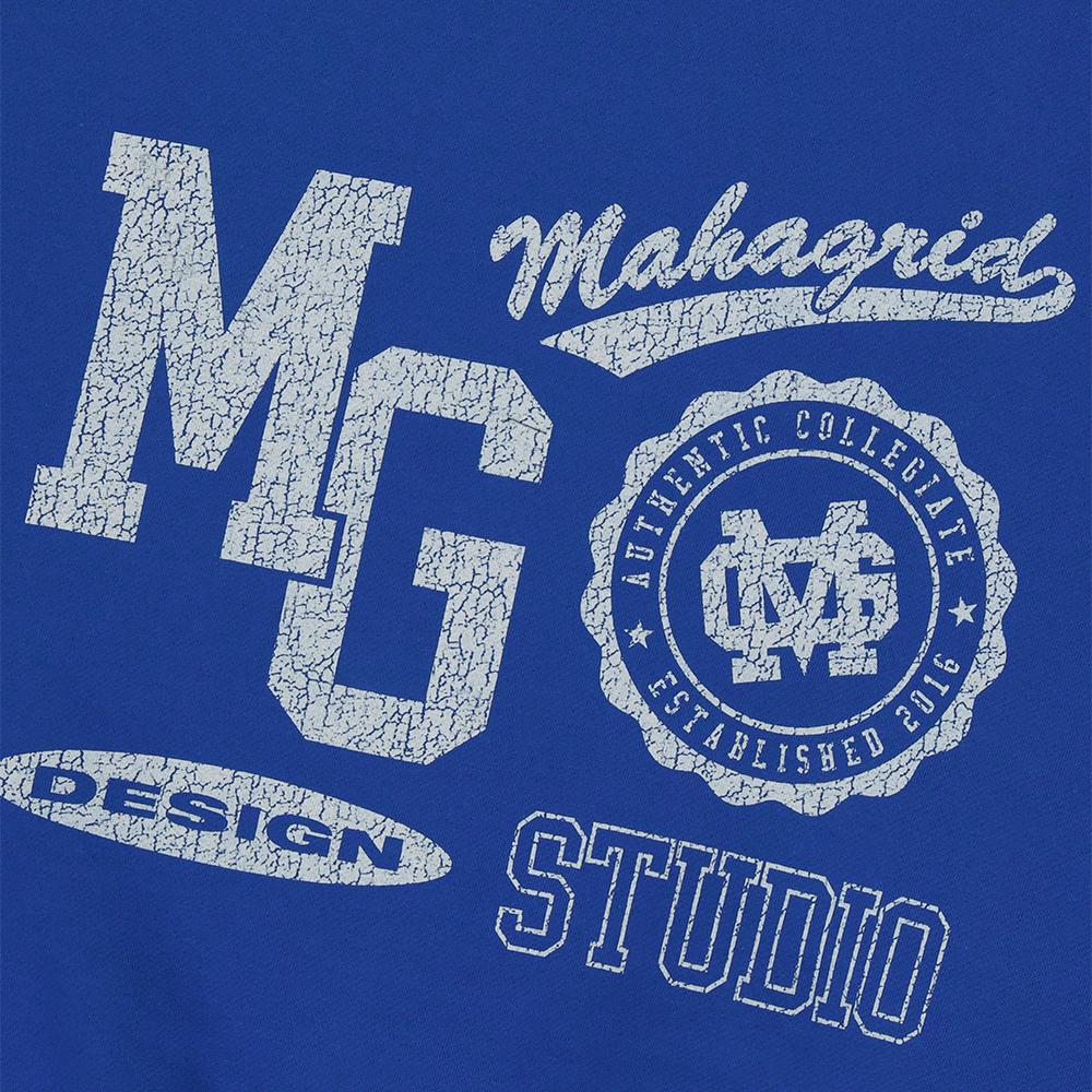 MAHAGRID Varsity Logos Sweatshirt Blue(Mg2Dfmm454A)