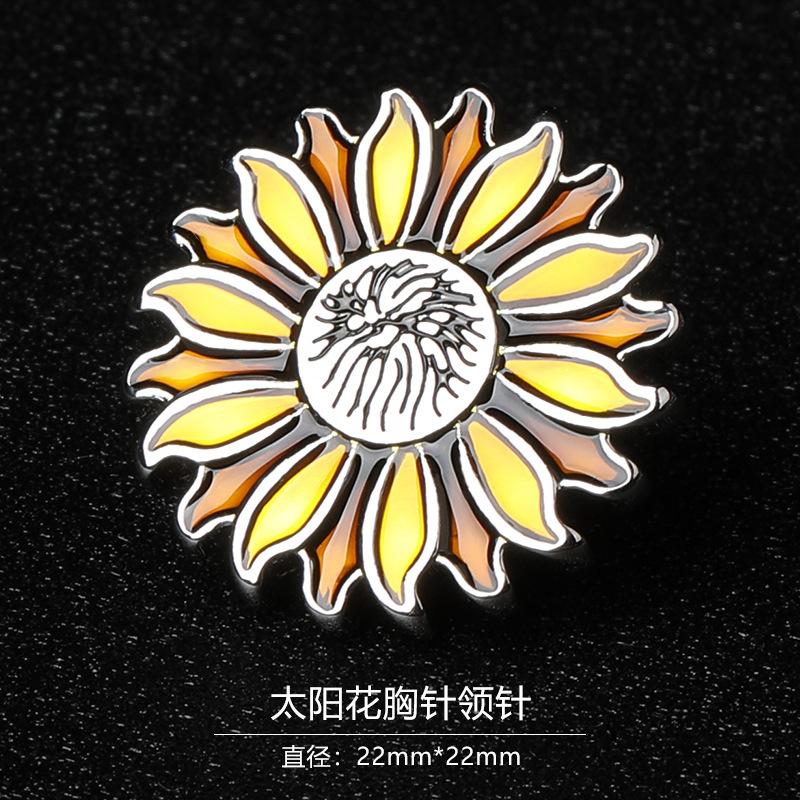Gift Box Men'S Fashion Temperament Crystal Brooch Collar Pin Suit Brooch Collar Pin Trend Corsage