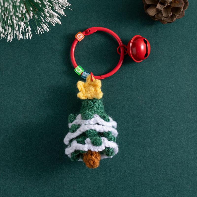 Handgefertigtes Plüschwolle Häkeln Nikolaus Schlüsselanhänger Anhänger Niedlicher Taschenanhänger Weihnachtsgeschenk Schmuckstück 2026