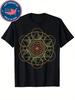 T-shirt Prana Art Yoga Mandala pour Homme - Design Géométrie Sacrée Méditation, Noir