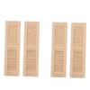 1/12 Dollhouse Miniature Blinds Realistic Wood Shutters For Small Window Easy Installation Scene Display Accessories