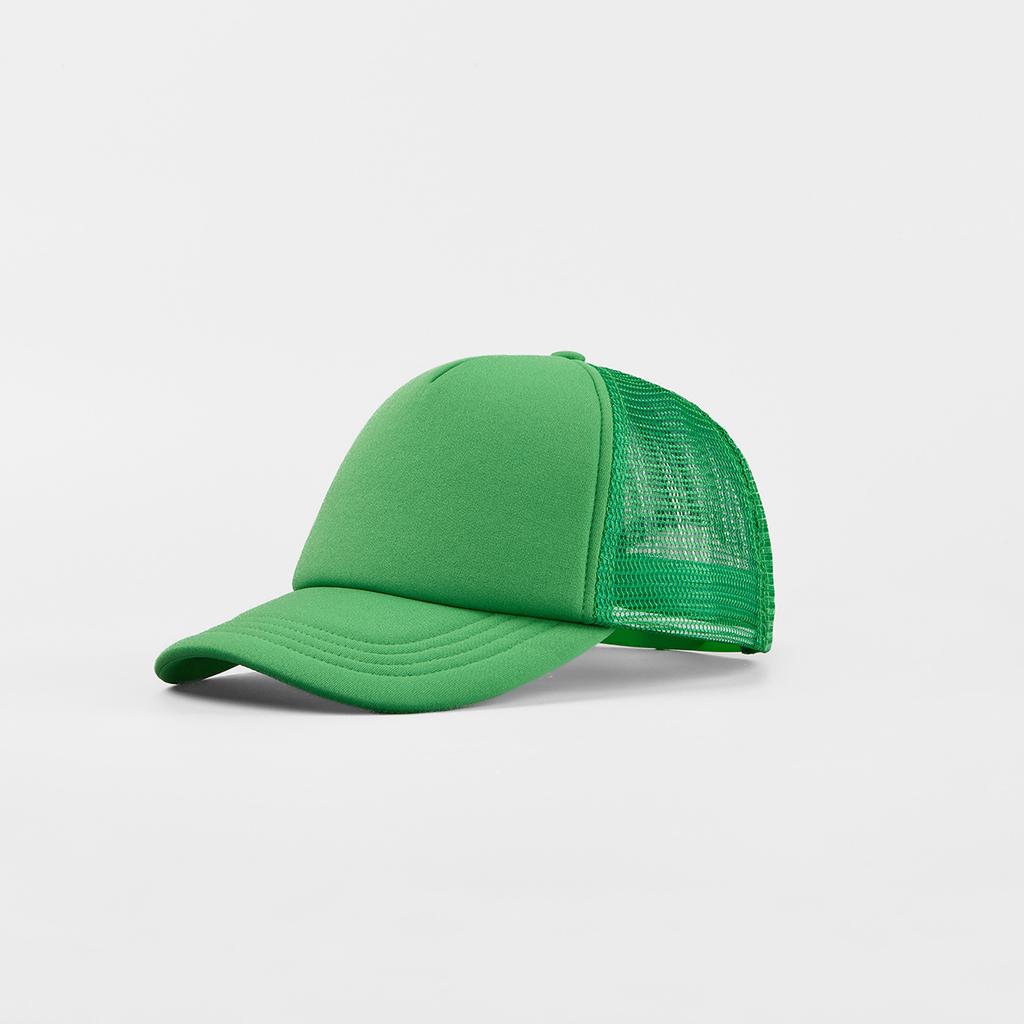 High Quality Custom Puff Printed 5 Panel Mesh Trucker Hats Foam Snap Back Adjustable Cap Striped Fashion Design Unisex